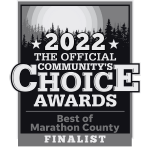 2022 Community’s Choice Awards finalist badge for Best of Marathon County