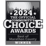 2024 Community’s Choice Awards finalist badge for Best of Marathon County